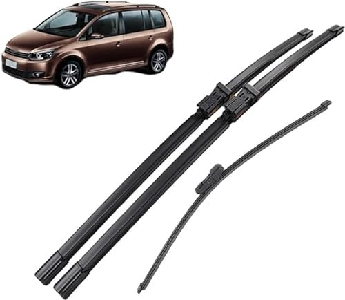 Auto Scheibenwischer für-VW Touran 2010–2015, 24+18+14, Regen Schnee Und Schmutz Effektiv Abkratzen Zerlegbar Scheibenwischerblätter