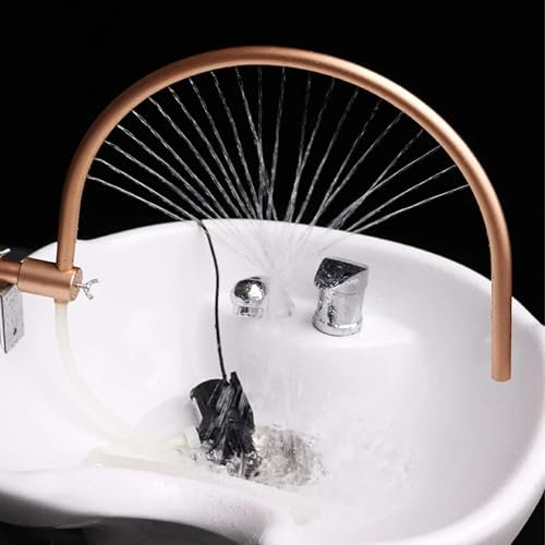 IINCOOY Tête Circulation d'eau for Robinet Bassin Spa, Cadre Spa for Salon Shampoing, Accessoires Massage, Bol Lit, Lavage Cheveux, Style Salon Coiffure, Soins du Cuir Chevelu, Cascade