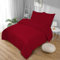 Softex Royal Microfaser Bettwäsche, 200 x 220. cm, Kirschrot, weich, anschmiegsam und bügelfrei, 3-teiliges Set: 1 Bettbezug + 2 Kissenbezug, 80 x 80 cm