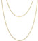 KRKC Herren Halskette, 2mm 14K Gold Vergoldet Edelstahl Panzerkette Cuban Chain, Nickel-frei Dünne Goldkette für Männer Länge 45-66cm(45.7, 2mm-14K Gold Vergoldet)