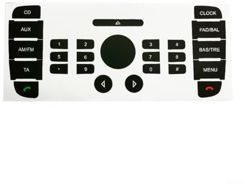 Améliorez votre radio CD pour Mondeo pour 6000 avec kit d'autocollants de réparation de bouton