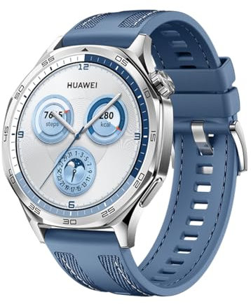 Armband kompatibel mit Huawei Watch GT5 Pro/GT5/GT4 46 mm/Huawei Watch GT 3 2 Pro/GT3 46 mm/GT2 46 mm/GT 2, 22 mm, Silikon Ersatzband für Vivoactive 4, S, Leder, Achat