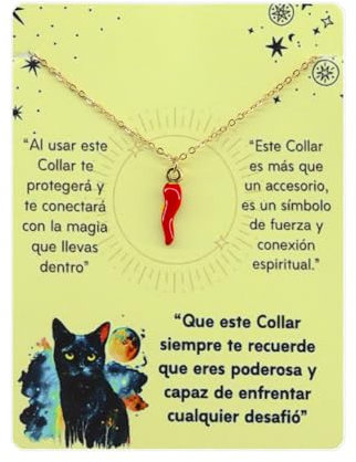 Colgante de Cuerno Rojo de la Suerte Cornicello - Amuleto Napolitano, Pimiento Rojo, Ají, Chile en Acero Inoxidable - Collar para Mujer (Cuerno Napolitano Dorado)