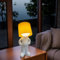 Kreative Nachtlicht A Little Shy Man, Lustige Schüchterner Mann Lampe Tischlampe, LED Tischlampe Mit Schirm, Romantische LED Nachttischlampe Schlafzimmer Deko Lampe (Gelb)