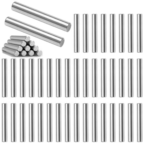 Zylinderstifte, 6x40mm Regalbodenhalter Stifte, 40 Stück Bodenträger, Zylinderstift für Türen Fenster, Spannstifte Edelstahl, Zylinderstift rostfrei, Stützregale, für Kommode, Regal Bücherregal