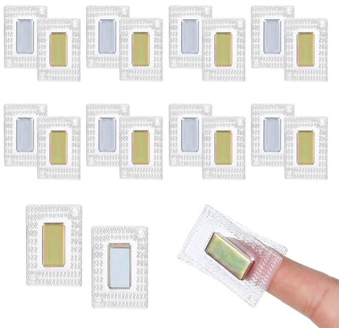 10 Pairs Magnetic Buttons for Clothing, Invisible Magnet Snaps PVC Strong Closure Button Snaps Fastener Snaps for Fabric Curtain Purses Handbag Crafts Sewing Tools