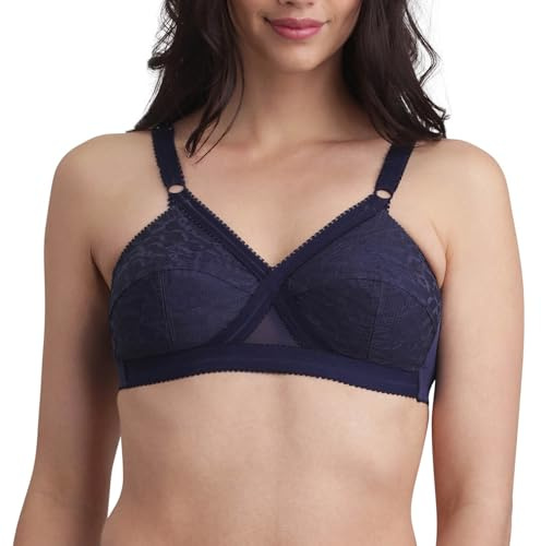 Playtex Bra Woman Cross Your Heart Non-Wire Bra x1, Blue, 40DD