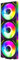 Jungle Leopard Interstellar-V2 Daisy Chain RGB PC Fan 120MM Triple Pack,1850RPM/68CFM/2.4mmH2O/24LEDs,5V3PIN ARGB and 12V4PIN PWM Fan (Black Reverse Blade)