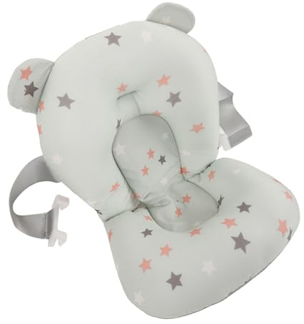 Babyparty Stützkissen Badekissen für Babys, Grün, Polyester | Verstellbare Form, Rutschhemmend und Leicht zu Reinigen, für Badewanne und Neugeborene
