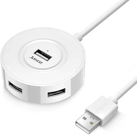 Orco USB 3.0 Hub, 4 Ports USB A Splitter Ultra Compact for Mouse, Keyboard, Flash Drive, U Disk, Printer Compatible with Laptop, Desktop PC, Xbox, PS5, and More (White)