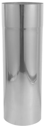 Sewroro Tuyau de Cheminée pour Poêle à Bois Conduit Évacuation des Fumées Acier Inoxydable Kit de Cheminée pour Chaudière Tube de Ventilation pour Foyer au Bois