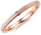 bigsoho Modeschmuck Damen Ring 2mm breit Edelstahl sandgestrahlt Ehering Verlobungsring Trauring Geschenk (Rosegold, 49 (15.6))