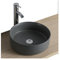 MOB-IN Vasque Salle de Bain Ronde à Poser - Ø 37cm Céramique Diego