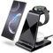 leChivée Induktive Ladestation für Samsung S25 Ultra, 3 in 1 Fast Wireless Charger Kabelloses Ladegerät kompatibel mit Samsung S25/S25+/S24/S23/S22/Z Flip 6, Watch Ultra/7/6/5/4, Buds 2(Kein Adapter)