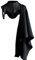 Proumhang Mittelalter Steampunk Umhang Schal mit Kragen Templer Ritter Kostüm Lace Up Retro Gothic Schulter Kutte Rock Vintage Cape Halloween Cosplay Kostüm Unisex L