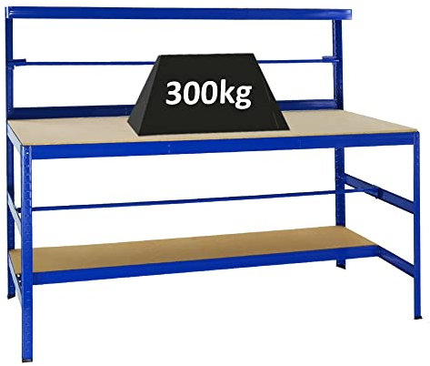 Packtisch Tiger HxBxT 150x180x75 cm preiswert und hochwertig mit 300 kg Traglast 5 Jahre Garantie von Proregal Werktisch Arbeitstisch Lagereinrichtung Werkstatteinrichtung