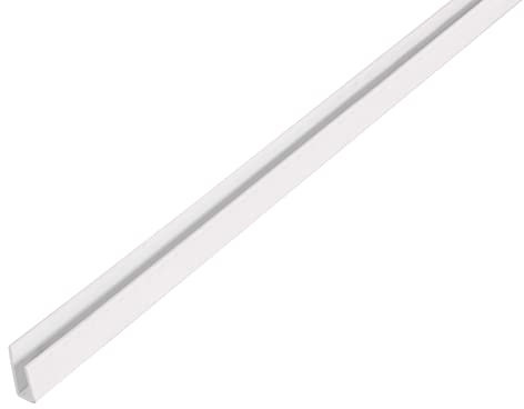 Alberts 470548 Profilé de Finition | PVC-U, Blanc | 1000 x 15 x 6 mm