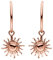 PURELEI® Sun Ohrringe (Roségold) – Damenohrringe aus langlebigem Edelstahl – Wasserfeste Ohrringe Damen – Modeschmuck für deinen individuellen Look