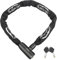 SUNYA Catena Bicicletta Antifurto – Lucchetto Bici Catena Serratura per bicicletta resistente antifurto con 2 chiavi catena di blocco per bici, moto, bicicletta, cancello (Nera 100cm)