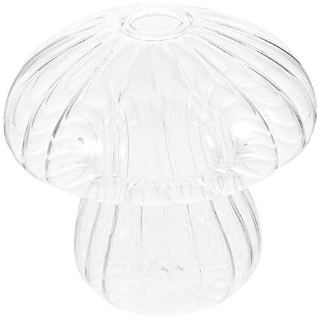Zerodeko Glass Mushroom Vase Office Martini Whiskey Glass