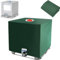 ZCOINS IBC Tank Abdeckung für 1000L Outdoor Wassertank, IBC Tank Zubehör, Grüne wasserdichte UV-beständige Abdeckplane für Wassertank