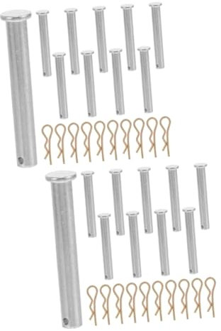 Uonlytech 20 Stk Befestigungsstift Teil Der Gerüstausrüstung Gerüst-sicherungsstift Gerüst-einsteckstift Gerüstzubehör Stift Einsetzen Zubehör Für Gerüste Haupt Q235-stahl Pleuelstange
