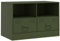 vidaXL Meuble TV Vert Olive 67x39x44 cm Acier