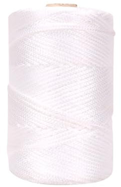 JIHUOO 3mm x 225m Roman Blind Shade Lift Cord Window Blind Replacement Cord Pulls Roman Shades Cord Window Shade Blind Pull Down String White Braided Nylon String