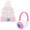 Disney Stitch Chapeau et Cache-Oreilles pour Filles, Casquette Pom Pom au Design Irisé, Chapeau d'hiver pour Enfants, Cadeau pour Filles et Adolescentes