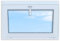 LORAC | Kunststofffenster weiß 900x600mm, 90x60cm, kippbar, Standard-Fenster mit 2-fach Verglasung, energiesparend, Kellerfenster mit CE-Zertifikat, ideal für Wohnräume und Keller