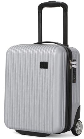 CabinFly Cruisair 40 x 30 x 20 cm Handgepäck Koffer für Ryanair Wizzair Transavia Vueling Kabinentrolle Untersitz (Grau, 40x30x20cm)