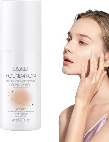 Moisturizing Foundation Makeup, Lightweight Liquid Base, 11,9 x 3,5 cm Full Coverage Concealer, Long Lasting Matte Finish, Oil Control Feuchtigkeitscreme Formel für Öl und trockene Haut
