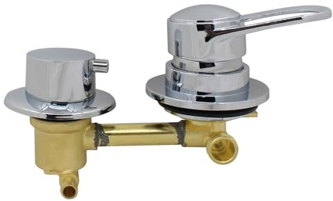 Mitigeur de douche encastré pour salle de bain avec inverseur 2 3 4 5 voies laiton encastrable cabine douche mural monocommande baignoire système corps encastrée pour robinetterie (2 voies 10cm)