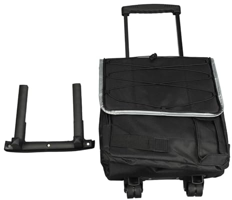 CHICIRIS Zusammenklappbarer Rollkühler, 43 L, Isolierte Tragbare Kühltasche auf Rollen mit Trolley-Stange und Leisen Riemenscheiben, für Camping-Picknickreisen Im Freien