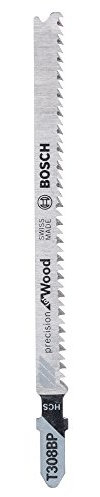 BOSCH Stichsägeblatt T 308 BP, Precision für Wood, 3-er Pack, 2608667399