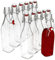 Set di 12 Bottiglie di Vetro, Serie Swing, con Chiusura a Leva, 0,50 l