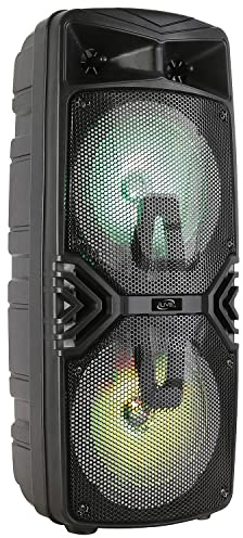 iLive Tailgate Party Speaker w/FM Radio, LED Light Effects, Black, ISB310B