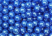 Perlkopf - Deco - Nadeln Ø 10mm x 60mm mit Euro-Lochung, Inhalt: 50stk. Farbe: Blau / Blue