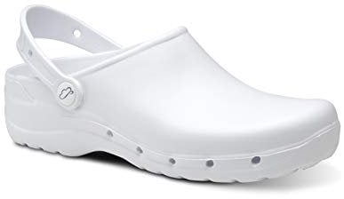 Feliz Caminar - Zuecos Sanitarios Flotantes, Blanco, 39 EU