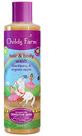 Childs Farm | Kids Hair & Body Wash 250ml | Blackberry & Organic Apple | Suitable for Dry, Sensitive & Eczema-prone Skin