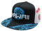 KC Hawaii Hawaii Tribal Tiki Black and White Flat Brim Island Cap