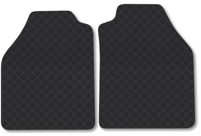 Compatible with Ford Transit Connect (2002-2013) 3mm Rubber Car Mats | Tailored Fit Durable Floor Mats Full Coverage Protection Waterproof Accessories Easy Clean Anti Slip Made in the UK