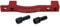 Noah And Theo Aluminium Alloy 6061 Disc Brake Adapter Front 203mm POST MOUNT/PM Fork to POST MOUNT/PM Brake Caliper RED compatible with all brands such as SHIMANO TEKTRO HOPE MAGURA SRAM AVID