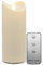 Tronje LED Outdoor Kerze - 18cm Stumpenkerze Creme-Weiß mit Timer u. Fernbedienung - bewegliche Flamme - IP44 UV Hitzebeständig