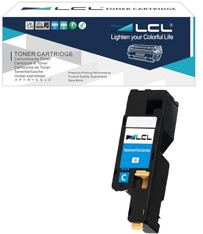 LCL Kompatibel Tonerkartusche 106R01627 (1 Cyan) Ersatz für Xerox Phaser 6000/6010/6015 - 1000 Seiten - Hochwertiger Toner für verbesserte Druckqualität und Effizienz