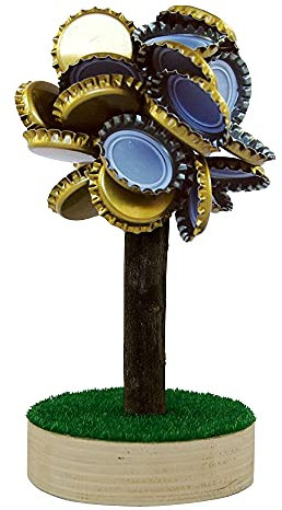 Monsterzeug Bierbaum Aimant pour capsules de couronnes magnétique en bois de liège 13 cm