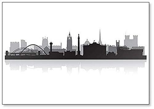 Newcastle City Skyline Classic Fridge Magnet