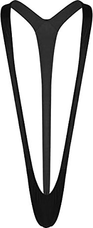 ranrann String Homme Sexy Mankini Thong Bikini Body Ouvert Erotique Jockstrap Suspensoir Sexy Lingerie Ouverte Gay Bodysuit Stretch Tanga G-String Costume Clubwear Noir Taille Unique