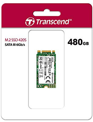 Transcend 480GB MTS420S M.2 2242 SATA III 6Gb/s interne SSD 3D TLC NAND - TS480GMTS420S