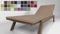 Rollmayer Sitzkissen für Sonnenliege Auflage Polster für Gartenliege Liegestuhl Strandliege Kollektion Vivid (Beige 3, 190x54x4cm - 1 Stück)